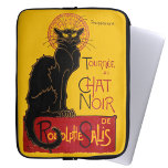 Theophile Steinlen - Le Chat Noir  Laptop Sleeve<br><div class="desc">Vintage poster voor een rondleiding van Le Chat Noir (Black Cat) - Theophile Alexandre Steinlen,  1896</div>