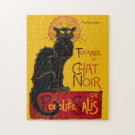 Theophile Steinlen - Le Chat Noir Legpuzzel<br><div class="desc">Vintage poster voor een rondleiding van Le Chat Noir (Black Cat) - Theophile Alexandre Steinlen, 1896</div>