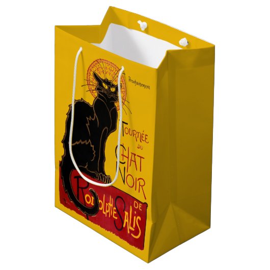 Theophile Steinlen - Le Chat Noir  Medium Cadeauzakje (Voorkant Gekanteld)