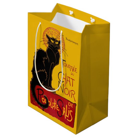 Theophile Steinlen - Le Chat Noir  Medium Cadeauzakje (Achterkant Gekanteld)