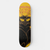 Theophile Steinlen - Le Chat Noir  Persoonlijk Skateboard (Voorkant)
