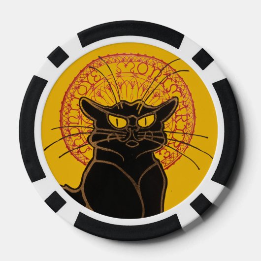 Theophile Steinlen - Le Chat Noir Poker Chips (Achterkant)