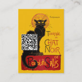 Theophile Steinlen - Le Chat Noir - QR-code Visitekaartje (Voorkant)