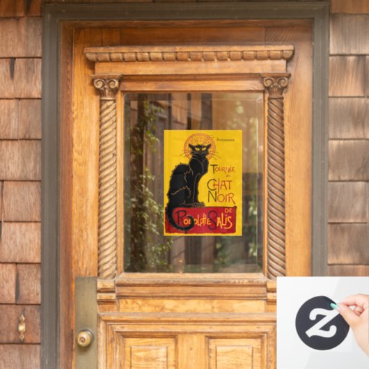 Theophile Steinlen - Le Chat Noir Raamsticker (Huis Deur)