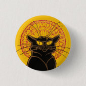 Theophile Steinlen - Le Chat Noir  Ronde Button 3,2 Cm (Voorkant)