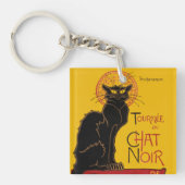 Theophile Steinlen - Le Chat Noir Sleutelhanger (Voorkant)