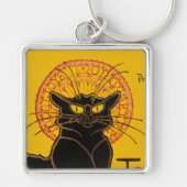 Theophile Steinlen - Le Chat Noir Sleutelhanger (Voorkant)
