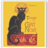 Theophile Steinlen - Le Chat Noir Sticker (Voorkant)