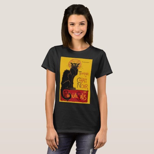 Theophile Steinlen - Le Chat Noir  T-shirt (Voorkant volledig)