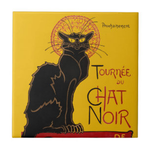 Theophile Steinlen - Le Chat Noir  Tegeltje
