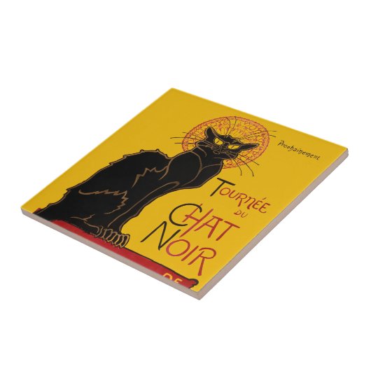 Theophile Steinlen - Le Chat Noir  Tegeltje (Zijkant)