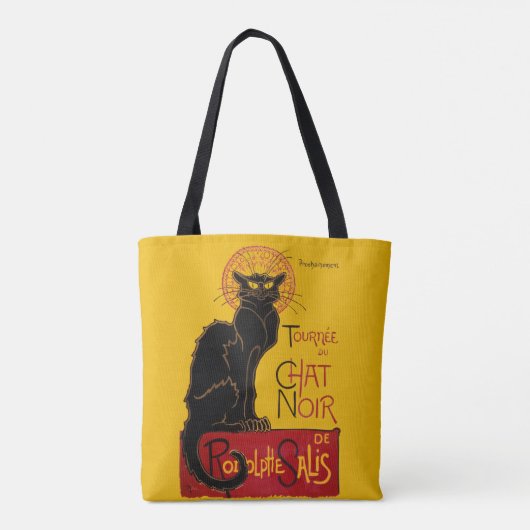 Theophile Steinlen - Le Chat Noir Tote Bag (Achterkant)