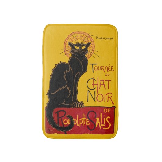 Theophile Steinlen - Le Chat Noir Vintage Badmat (Voorkant Verticaal)