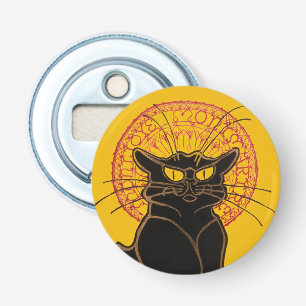 Theophile Steinlen - Le Chat Noir Vintage Button Flesopener
