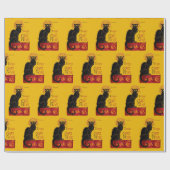 Theophile Steinlen - Le Chat Noir Vintage Cadeaupapier (Vlak)