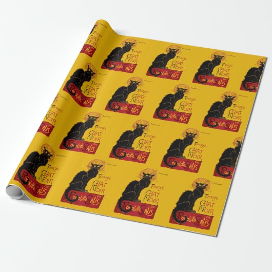 Theophile Steinlen - Le Chat Noir Vintage Cadeaupapier (Uitgerold)