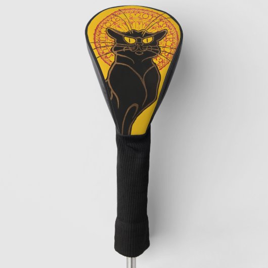 Theophile Steinlen - Le Chat Noir Vintage Golfheadcover (Voorkant)