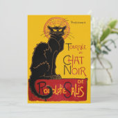 Theophile Steinlen - Le Chat Noir Vintage Kaart (Staand voorkant)