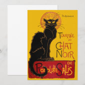 Theophile Steinlen - Le Chat Noir Vintage Kaart (Voorkant / Achterkant)
