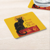 Theophile Steinlen - Le Chat Noir Vintage Kartonnen Onderzetters (Schuin)
