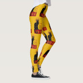 Theophile Steinlen - Le Chat Noir Vintage Leggings (Rechts)