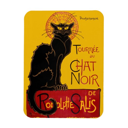 Theophile Steinlen - Le Chat Noir Vintage Magneet (Verticaal)