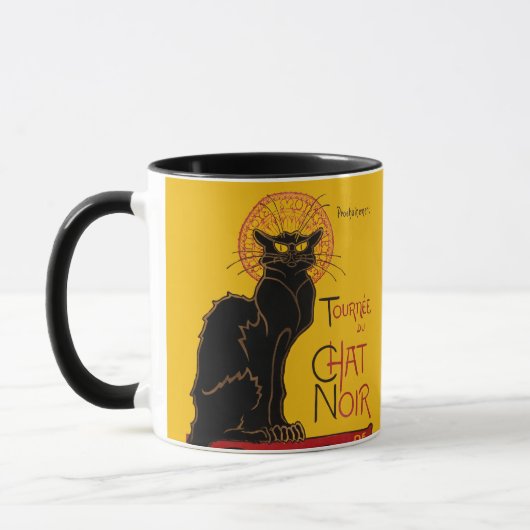 Theophile Steinlen - Le Chat Noir Vintage Mok (Links)