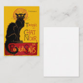 Theophile Steinlen - Le Chat Noir Vintage Notitiekaartje (Voorkant / Achterkant)