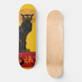 Theophile Steinlen - Le Chat Noir Vintage Persoonlijk Skateboard (Voorkant)