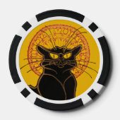 Theophile Steinlen - Le Chat Noir Vintage Poker Chips (Achterkant)
