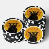 Theophile Steinlen - Le Chat Noir Vintage Poker Chips (Opstapeling)