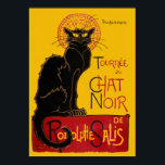 Theophile Steinlen - Le Chat Noir Vintage Poster<br><div class="desc">Vintage poster voor een rondleiding van Le Chat Noir (Black Cat) - Theophile Alexandre Steinlen,  1896</div>