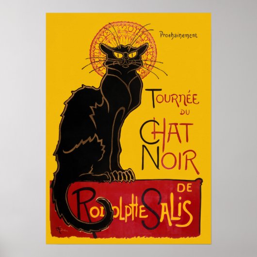 Theophile Steinlen - Le Chat Noir Vintage Poster (Voorkant)