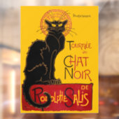 Theophile Steinlen - Le Chat Noir Vintage Raamsticker (Vel 2)