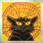 Theophile Steinlen - Le Chat Noir Vintage Raamsticker (Vel 3)
