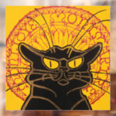 Theophile Steinlen - Le Chat Noir Vintage Raamsticker (Vel 2)