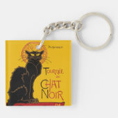 Theophile Steinlen - Le Chat Noir Vintage Sleutelhanger (Achterkant)
