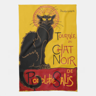 Theophile Steinlen - Le Chat Noir Vintage Theedoek