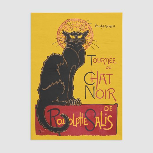 Theophile Steinlen - Le Chat Noir Vintage Tissuepapier