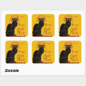 Theophile Steinlen - Le Chat Noir Vintage Vierkante Sticker (Vel)