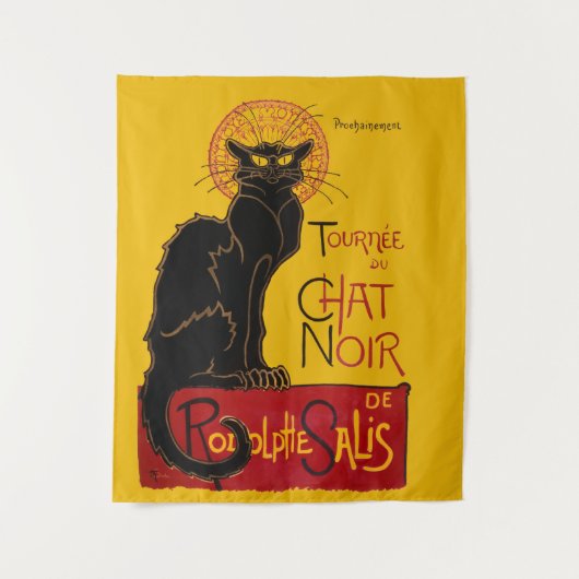 Theophile Steinlen - Le Chat Noir Vintage Wandkleed (Voorkant)