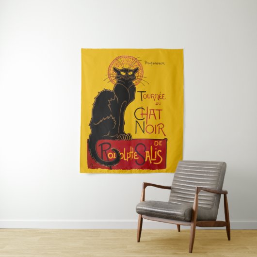 Theophile Steinlen - Le Chat Noir Wandkleed (In situ)