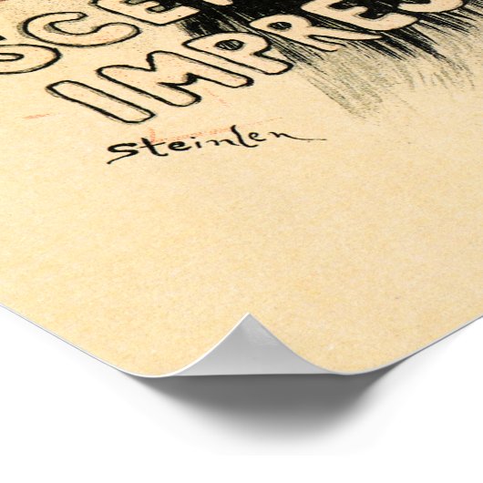 Theopolide Steinlen-Franstalige theater van MOTHU  Poster (Hoek)