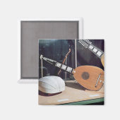 Theorbo, 1637 magneet (Voorkant / Achterkant)