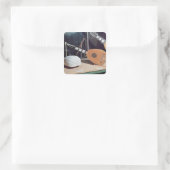 Theorbo, 1637 vierkante sticker (Tas)