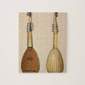 Theorbo, gemaakt door Giovanni Krebar, Padua, 1629 Legpuzzel (Verticaal)