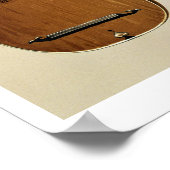 Theorbo, gemaakt door Giovanni Krebar, Padua, 1629 Poster (Hoek)