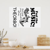 Theorbo voelt de muziek poster (Keuken)