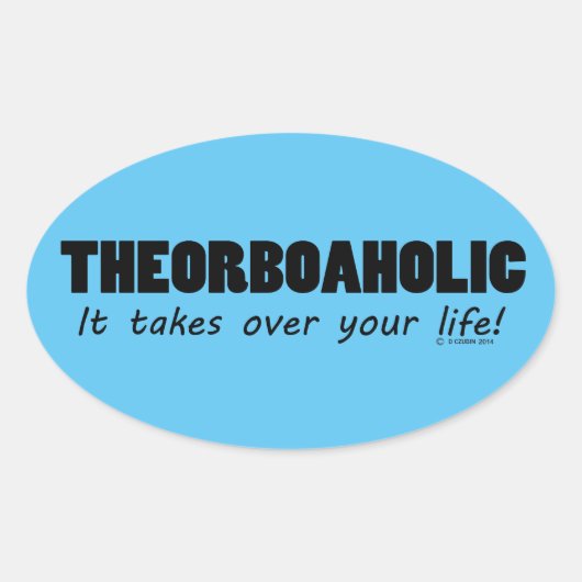 Theorbolisch levensovaal Sticker (Voorkant)