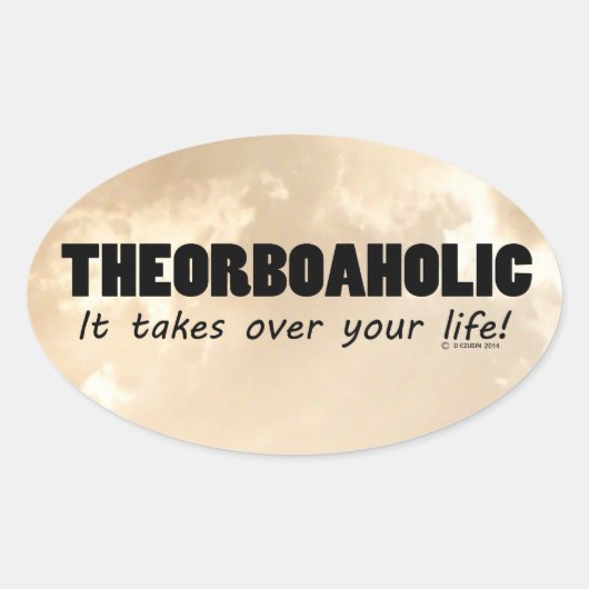 Theorbolisch levensovaal Sticker (Voorkant)
